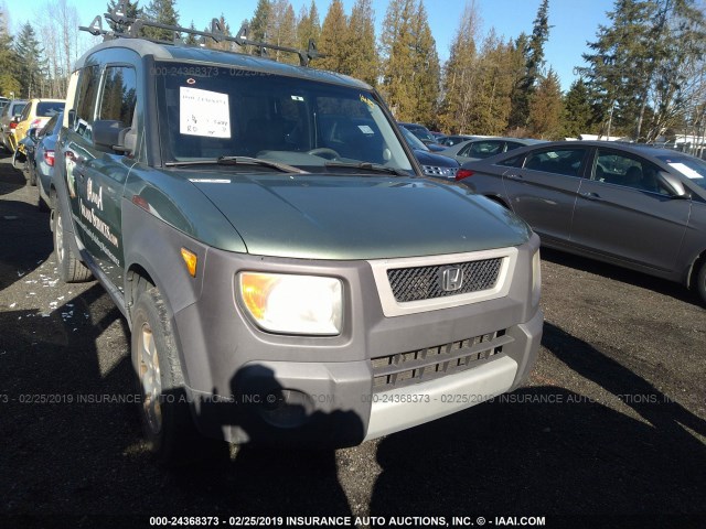 5J6YH28523L027334 - 2003 HONDA ELEMENT EX GREEN photo 1