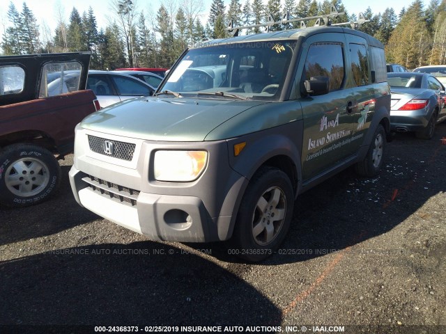 5J6YH28523L027334 - 2003 HONDA ELEMENT EX GREEN photo 2