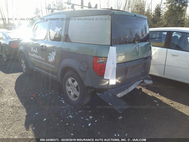 5J6YH28523L027334 - 2003 HONDA ELEMENT EX GREEN photo 3