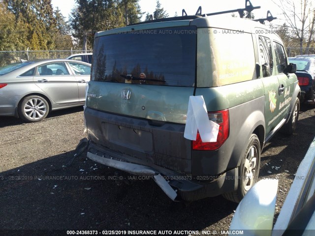 5J6YH28523L027334 - 2003 HONDA ELEMENT EX GREEN photo 4