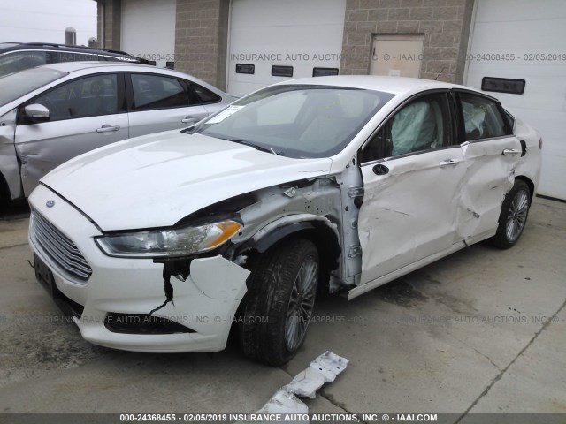 3FA6P0K97GR219944 - 2016 FORD FUSION TITANIUM WHITE photo 2