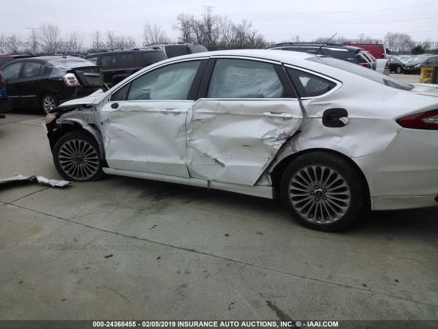 3FA6P0K97GR219944 - 2016 FORD FUSION TITANIUM WHITE photo 6