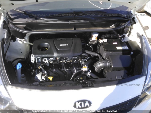 KNADM4A35H6072050 - 2017 KIA RIO LX WHITE photo 10