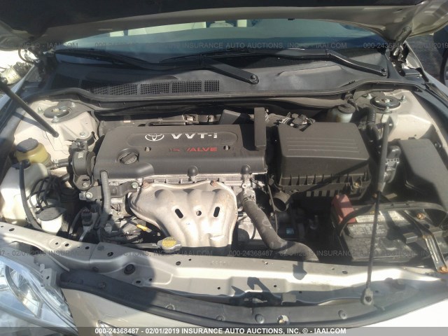 4T1BE46K77U577939 - 2007 TOYOTA CAMRY NEW GENERAT CE/LE/XLE/SE GOLD photo 10