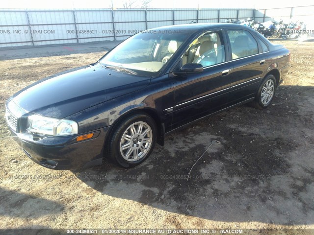 YV1TH592851410550 - 2005 VOLVO S80 2.5T BLUE photo 2