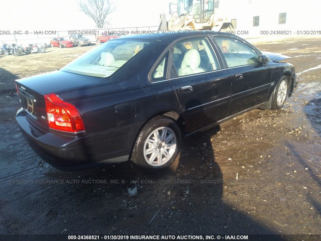 YV1TH592851410550 - 2005 VOLVO S80 2.5T BLUE photo 4