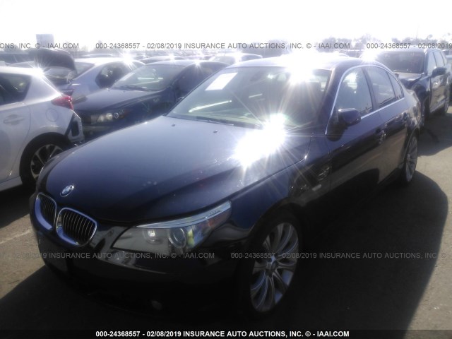 WBANE53536CK91108 - 2006 BMW 525 I BLUE photo 2