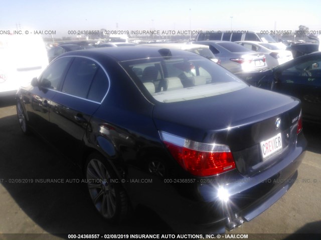 WBANE53536CK91108 - 2006 BMW 525 I BLUE photo 3