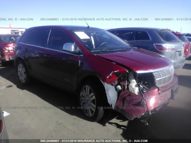 2LMDU88C38BJ28049 - 2008 LINCOLN MKX RED photo 1