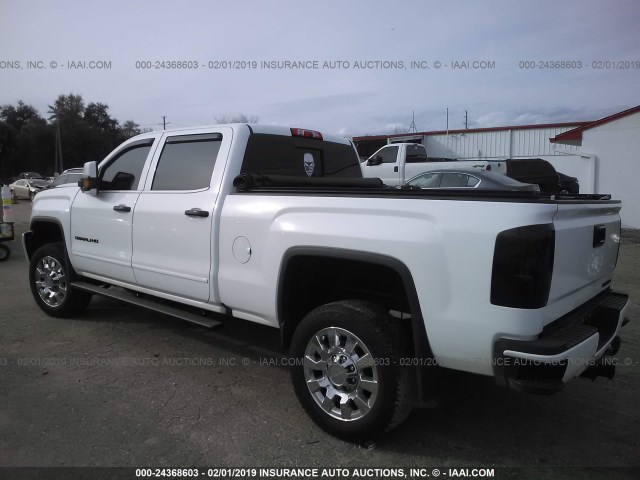 1GT12UE86GF224966 - 2016 GMC SIERRA K2500 DENALI WHITE photo 3