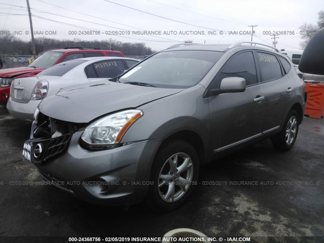 JN8AS5MV6BW260649 - 2011 NISSAN ROGUE S/SV/KROM GRAY photo 2