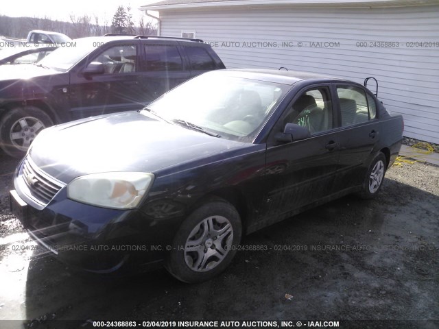1G1ZS51F66F111460 - 2006 CHEVROLET MALIBU LS Dark Blue photo 2