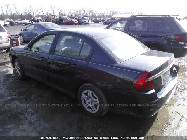 1G1ZS51F66F111460 - 2006 CHEVROLET MALIBU LS Dark Blue photo 3