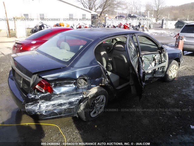 1G1ZS51F66F111460 - 2006 CHEVROLET MALIBU LS Dark Blue photo 4