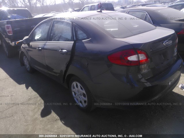 3FADP4AJ7DM150109 - 2013 FORD FIESTA S GRAY photo 3