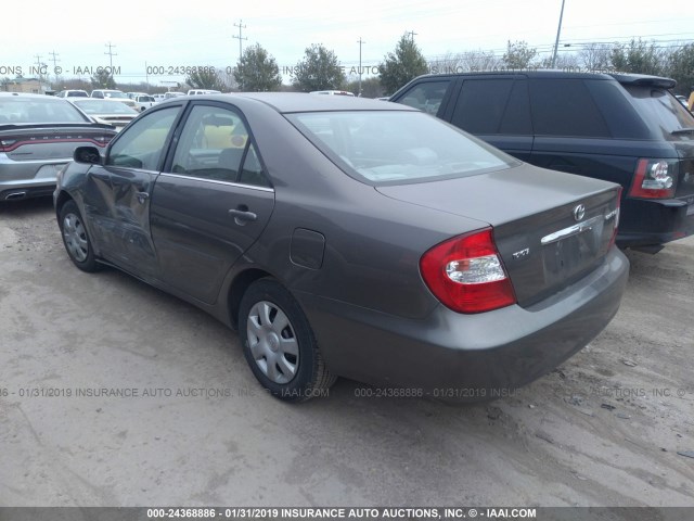 4T1BE32K43U651828 - 2003 TOYOTA CAMRY LE/XLE/SE GRAY photo 3