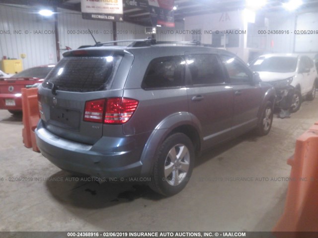 3D4GG57V49T181955 - 2009 DODGE JOURNEY SXT GRAY photo 4