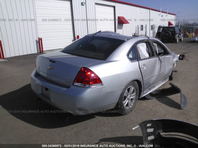 2G1WA5E32F1170275 - 2015 CHEVROLET IMPALA LIMITED LS SILVER photo 4