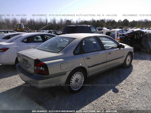 YV1TS94D011173080 - 2001 VOLVO S80 SILVER photo 4