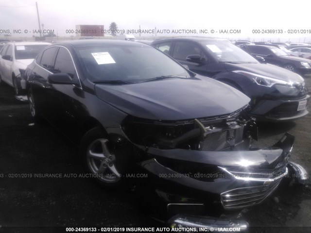 1G1ZB5ST9JF285410 - 2018 CHEVROLET MALIBU LS BLACK photo 1