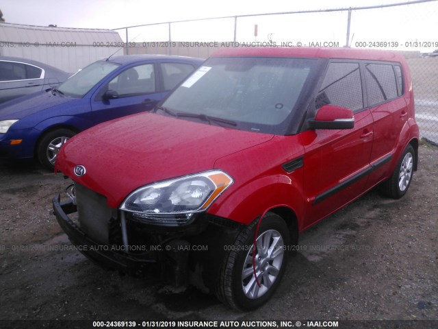 KNDJT2A67C7425902 - 2012 KIA SOUL +/!/SPORT RED photo 2