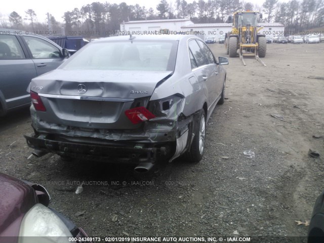 WDDHF8HB7AA254473 - 2010 MERCEDES-BENZ E 350 4MATIC GRAY photo 4