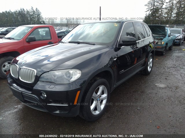 5UXZV8C51BLL67553 - 2011 BMW X5 XDRIVE50I BLACK photo 2