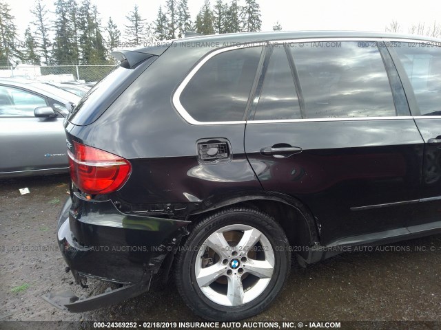 5UXZV8C51BLL67553 - 2011 BMW X5 XDRIVE50I BLACK photo 6