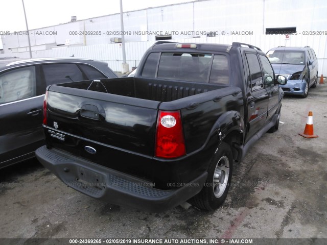 1FMZU67K04UA78150 - 2004 FORD EXPLORER SPORT TR  BLACK photo 4