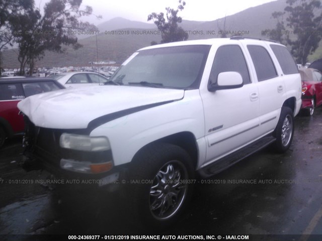 1GNEC13T03R139707 - 2003 CHEVROLET TAHOE C1500 WHITE photo 2