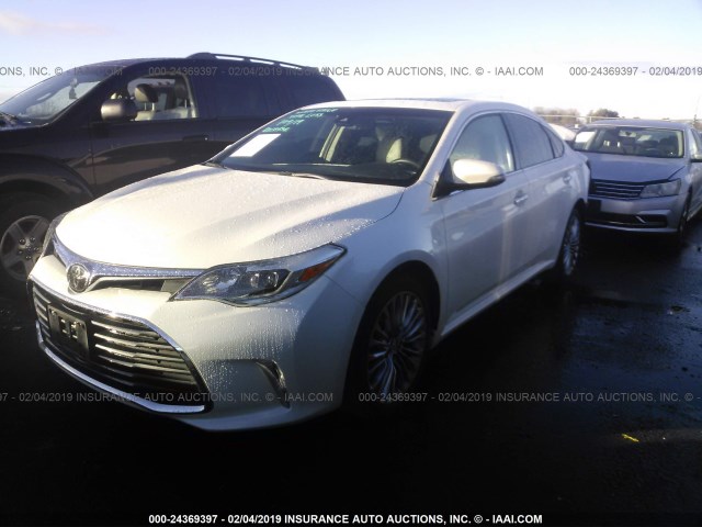 4T1BK1EB7GU205655 - 2016 TOYOTA AVALON XLE PLUS/PREMIUM/TOUR/LTD WHITE photo 2