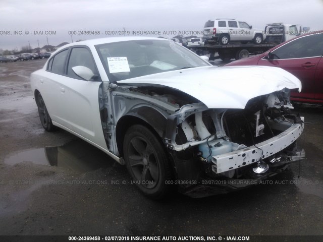 2C3CDXBG2EH266177 - 2014 DODGE CHARGER SE WHITE photo 1