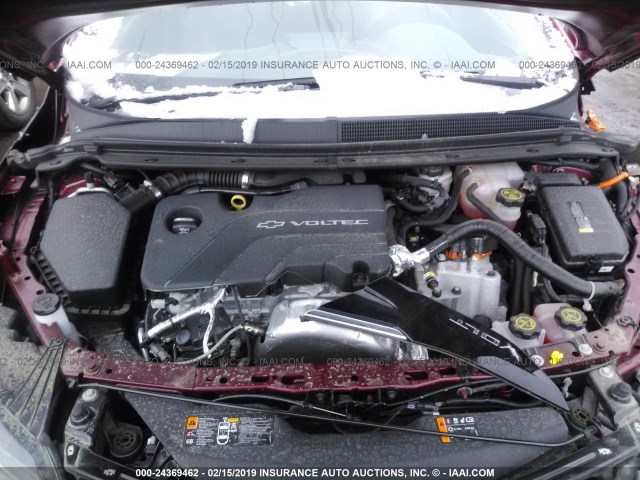 1G1RA6S59JU108989 - 2018 CHEVROLET VOLT LT RED photo 10