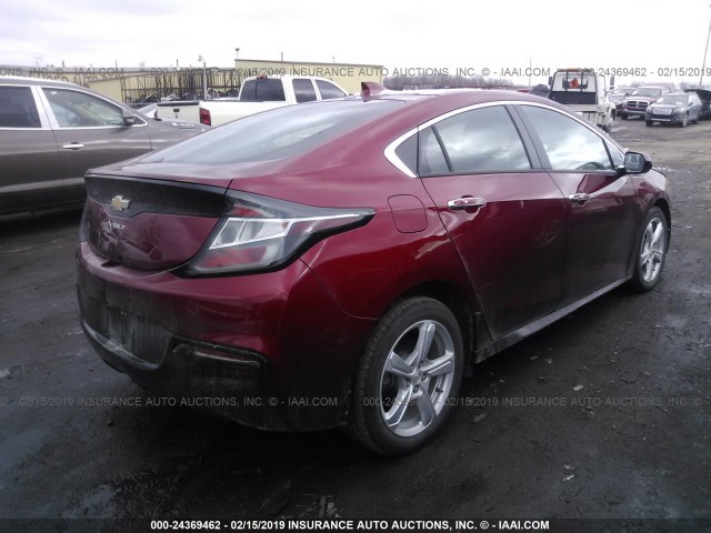 1G1RA6S59JU108989 - 2018 CHEVROLET VOLT LT RED photo 4