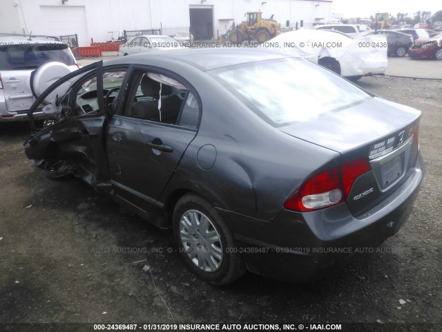 19XFA1F3XAE077790 - 2010 HONDA CIVIC VP GRAY photo 3