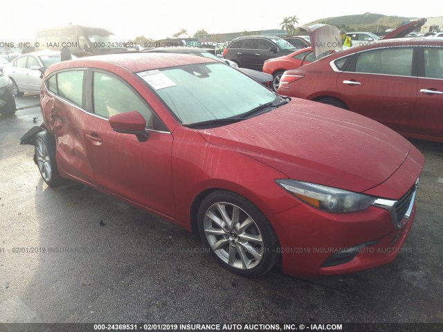 3MZBN1V78HM115540 - 2017 MAZDA 3 TOURING RED photo 1