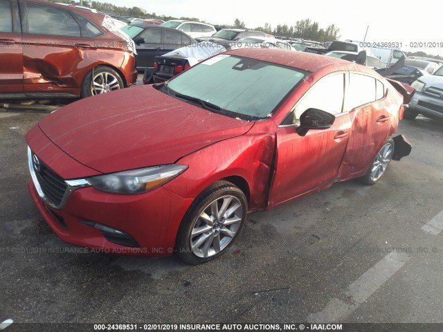 3MZBN1V78HM115540 - 2017 MAZDA 3 TOURING RED photo 2