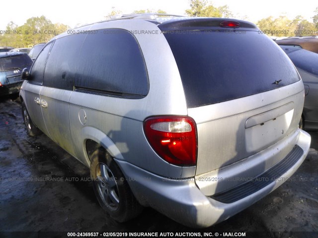 2D4GP44LX4R606992 - 2004 DODGE GRAND CARAVAN SXT SILVER photo 3