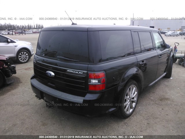 2FMGK5DC1BBD12528 - 2011 FORD FLEX LIMITED BLACK photo 4