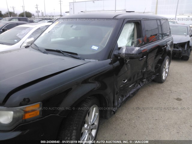 2FMGK5DC1BBD12528 - 2011 FORD FLEX LIMITED BLACK photo 6