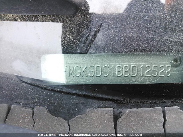 2FMGK5DC1BBD12528 - 2011 FORD FLEX LIMITED BLACK photo 9