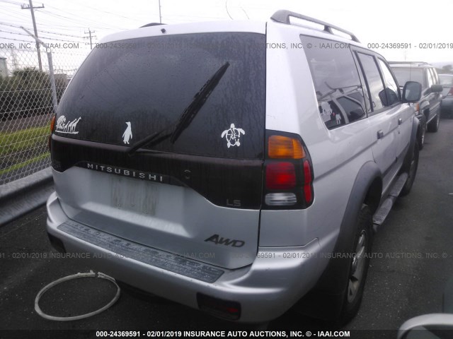 JA4MT21H23J033955 - 2003 MITSUBISHI MONTERO SPORT ES/SPORT LS SILVER photo 4