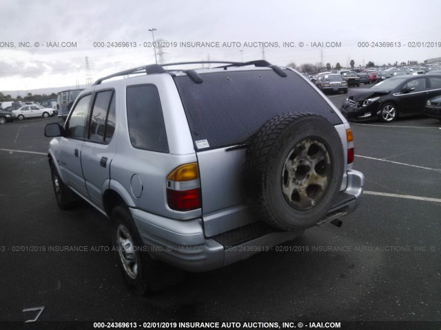 4S6CK58W8Y4409836 - 2000 HONDA PASSPORT EX/LX SILVER photo 3