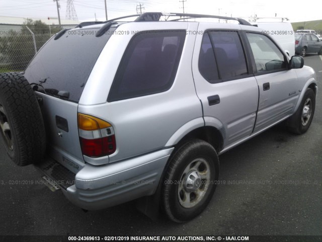 4S6CK58W8Y4409836 - 2000 HONDA PASSPORT EX/LX SILVER photo 4