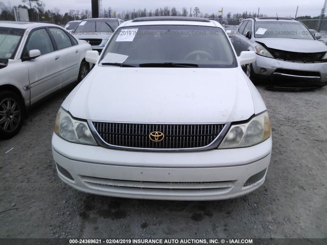 4T1BF28B1YU031900 - 2000 TOYOTA AVALON WHITE photo 6