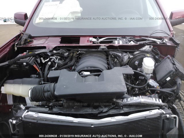 1GCVKREC4HZ105719 - 2017 CHEVROLET SILVERADO K1500 LT 红色 照片 10