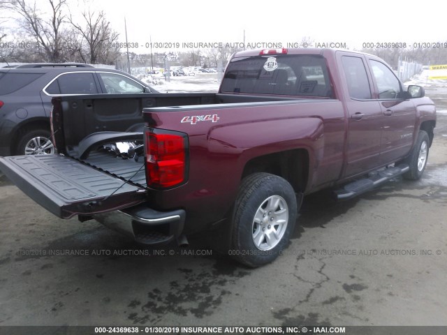 1GCVKREC4HZ105719 - 2017 CHEVROLET SILVERADO K1500 LT 红色 照片 4