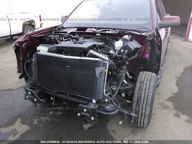 1GCVKREC4HZ105719 - 2017 CHEVROLET SILVERADO K1500 LT 红色 照片 6