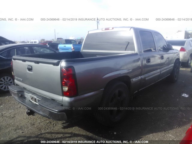 2GCEC13T061128258 - 2006 CHEVROLET SILVERADO C1500 GRAY photo 4