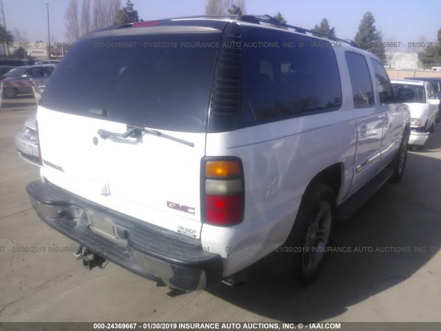 3GKEC16T24G259955 - 2004 GMC YUKON XL C1500 WHITE photo 4